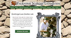 Desktop Screenshot of falknerei-schloss-lauenstein.de